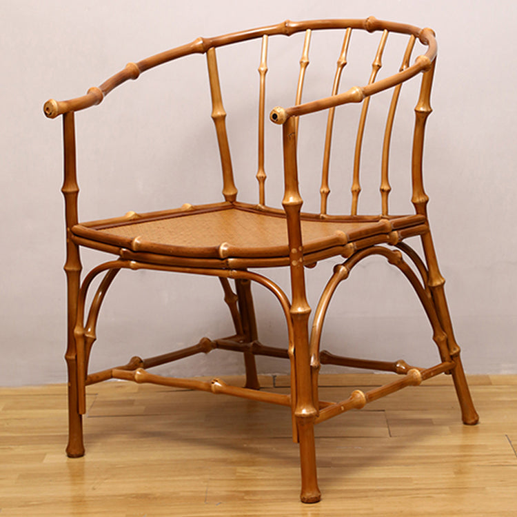 Sedie da pranzo posteriore di canna tradizionale sedia a braccio posteriore per sala da pranzo