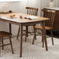 Modern Rectangular Space Saving Brown Walnut Dining Table with 4 Legs Clearhalo 'Dining Tables & Seating' 'Dining Tables' 'dining_table' 'furn' 'furn_dining_table' 'Furniture' 'Kitchen & Dining Furniture' 7815353