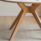 Modern White Stone Top Wood Base Space Saving Dining Table for 6 People Clearhalo 'Dining Tables & Seating' 'Dining Tables' 'dining_table' 'furn' 'furn_dining_table' 'Furniture' 'Kitchen & Dining Furniture' 7815418