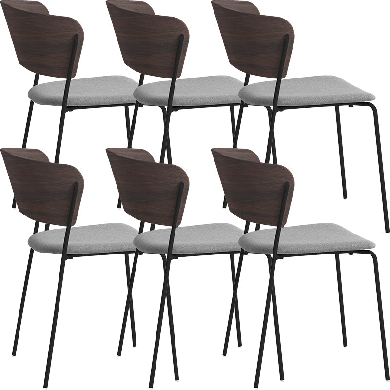 Apri posti da pranzo imbottito contemporaneo e sedie di accento per la casa