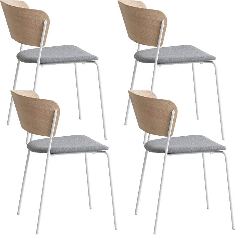 Apri posti da pranzo imbottito contemporaneo e sedie di accento per la casa