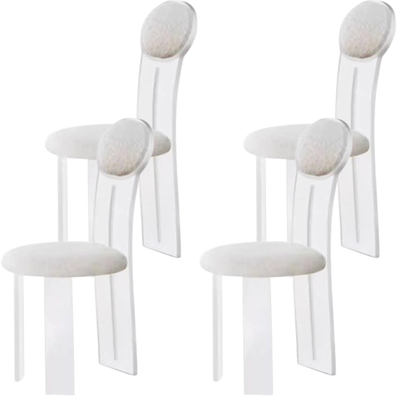 Sedie da pranzo e accento imbottite contemporanee e in plastica