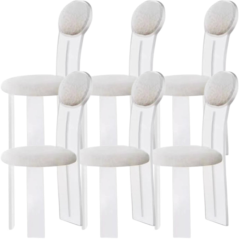 Sedie da pranzo e accento imbottite contemporanee e in plastica