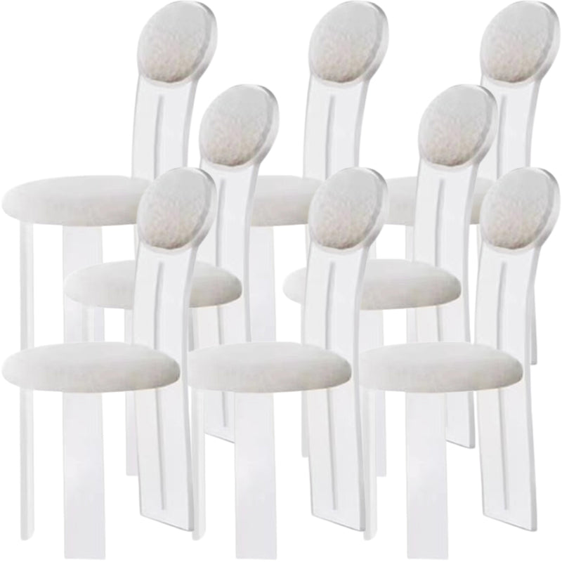 Sedie da pranzo e accento imbottite contemporanee e in plastica