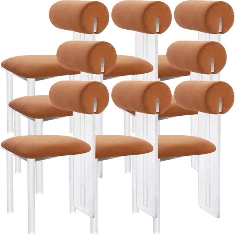 Sedie da pranzo e accento imbottite contemporanee e in plastica