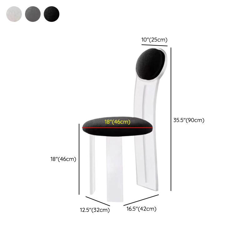 Sedie da pranzo e accento imbottite contemporanee e in plastica