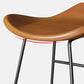 Contemporary Faux Leather Armless Bar Stools with Metal Base Clearhalo 'Bar Furniture' 'Bar Stools' 'bar_stools' 'furn' 'furn_bar_stools' 'Furniture' 'Kitchen & Dining Furniture' 7815791