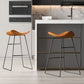 Contemporary Faux Leather Armless Bar Stools with Metal Base Clearhalo 'Bar Furniture' 'Bar Stools' 'bar_stools' 'furn' 'furn_bar_stools' 'Furniture' 'Kitchen & Dining Furniture' 7815800
