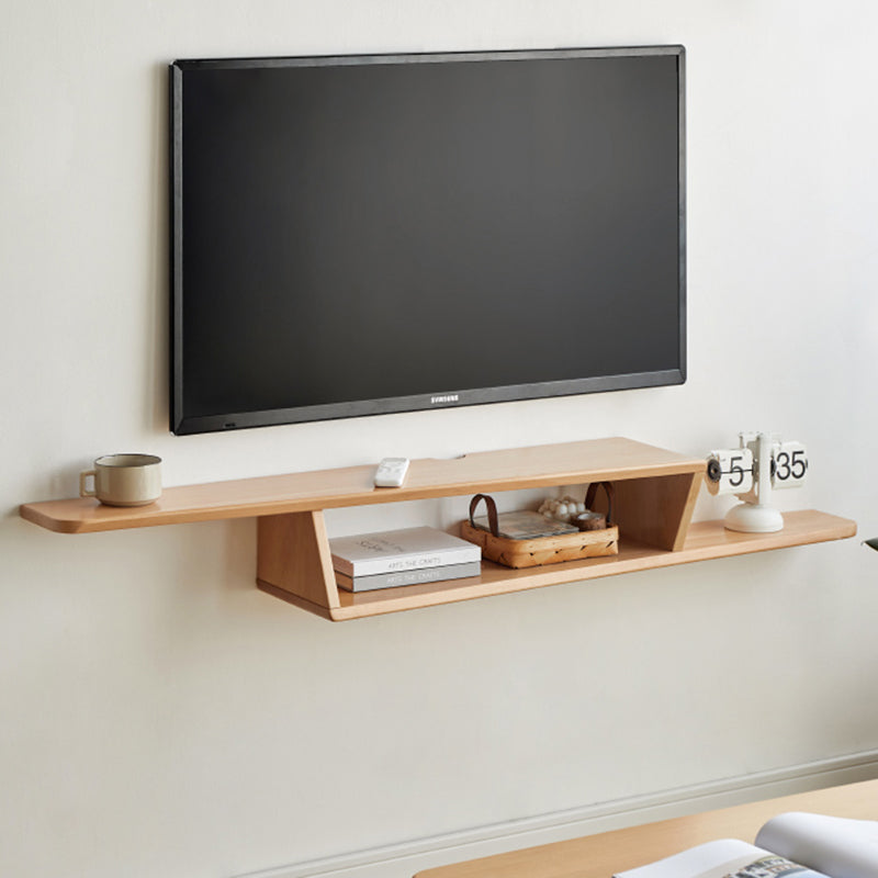 Scandinavian Wooden TV Stand Console with Shelf for Living Room Clearhalo 'furn' 'furn_tv_stands_entertainment_centers' 'Furniture' 'Living Room Furniture' 'TV Stands & Entertainment Centers' 'TV Stands & Media Storage Furniture' 'tv_stands_entertainment_centers' 7815964