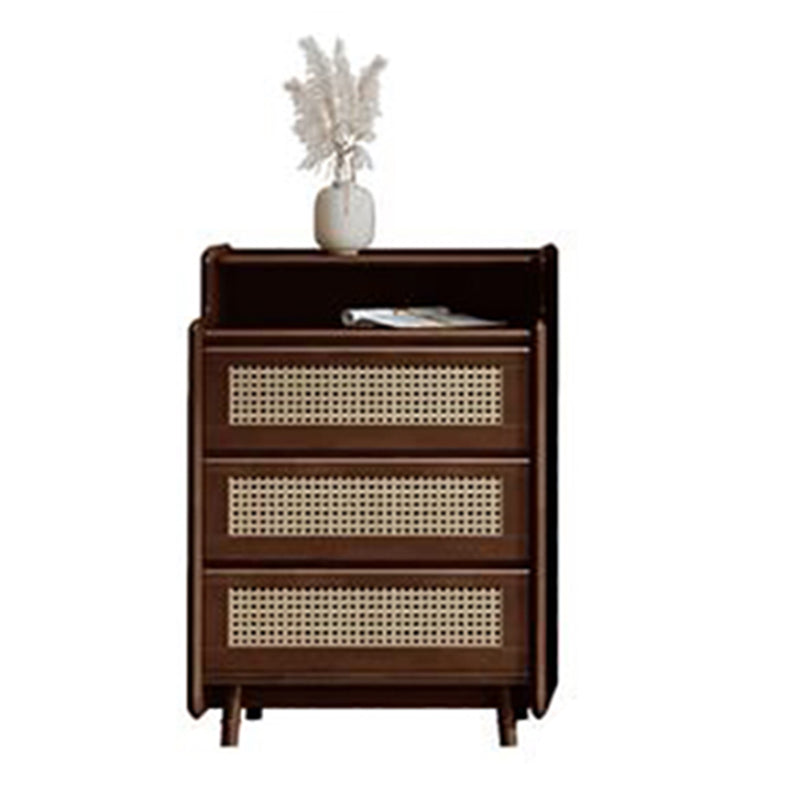 Modern Storage Chest Solid Wood Storage Chest Dresser with 3/4/5 Drawers Nut-Brown 3 Clearhalo 'Bedroom Furniture' 'Dressers & Chests' 'dressers_chests' 'furn' 'furn_dressers_chests' 'Furniture' 7816236