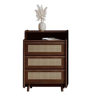 Modern Storage Chest Solid Wood Storage Chest Dresser with 3/4/5 Drawers Nut-Brown 3 Clearhalo 'Bedroom Furniture' 'Dressers & Chests' 'dressers_chests' 'furn' 'furn_dressers_chests' 'Furniture' 7816236