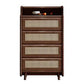 Modern Storage Chest Solid Wood Storage Chest Dresser with 3/4/5 Drawers Nut-Brown 4 Clearhalo 'Bedroom Furniture' 'Dressers & Chests' 'dressers_chests' 'furn' 'furn_dressers_chests' 'Furniture' 7816240