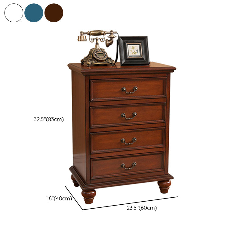 Camera da letto tradizionale stoccaggio in legno cassa verticale con cassetti