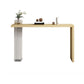 Contemporary Wooden Console Accent Table with Acrylic Bracket for Hall