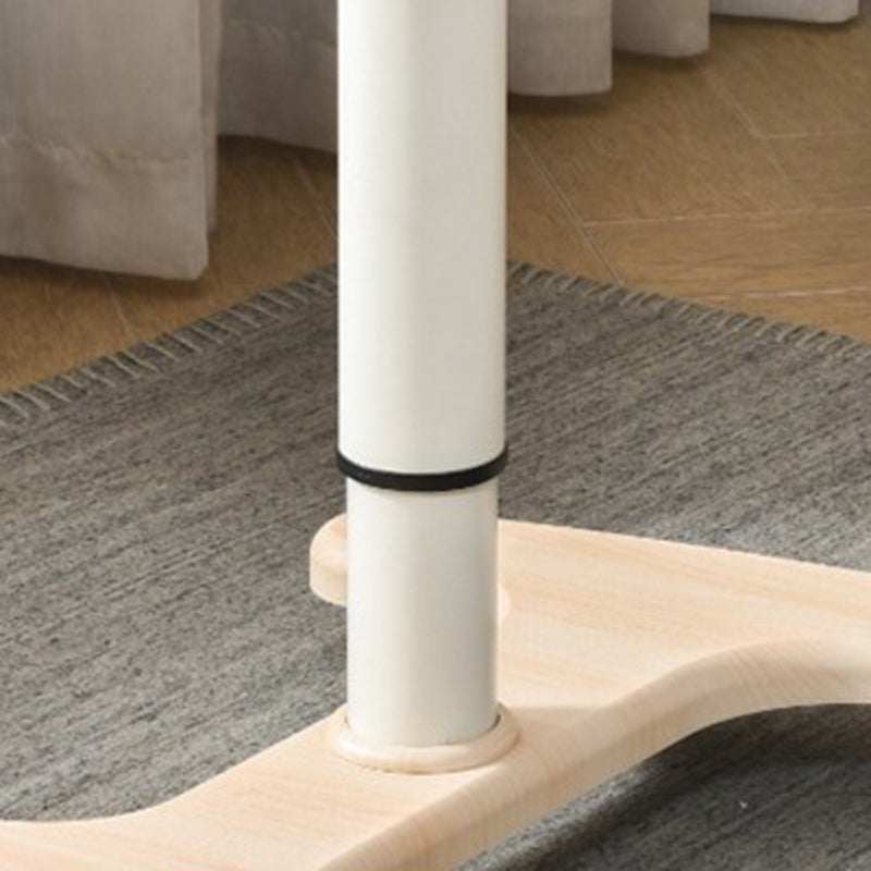 Rectangular Shaped Office Standing Desk Wood Folding in White/Brown Clearhalo 'furn' 'furn_office_desk' 'Furniture' 'Office Desks' 'Office Furniture' 'office_desk' 7816408