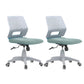 Modern Green Slide Office Chair Adjustable Seat Height with Wheels