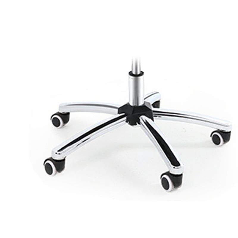 Black Modern Leather Office Chair Adjustable Seat Height Fixed Arms with Wheels Clearhalo 'furn' 'furn_office_chair' 'Furniture' 'Office Chairs' 'Office Furniture' 'office_chair' 7816523