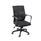 Modern Office Chair Adjustable Seat Height Fixed Arms with Wheels