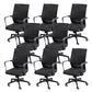 Modern Office Chair Adjustable Seat Height Fixed Arms with Wheels