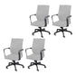 Modern Office Chair Adjustable Seat Height Fixed Arms with Wheels