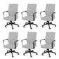 Modern Office Chair Adjustable Seat Height Fixed Arms with Wheels