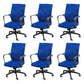 Modern Office Chair Adjustable Seat Height Fixed Arms with Wheels