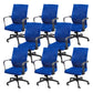 Modern Office Chair Adjustable Seat Height Fixed Arms with Wheels