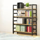 Modern Black Open Back Shelf Bookkast planken opgenomen voor thuiskantoor