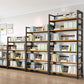 Modern Black Open Back Shelf Bookkast planken opgenomen voor thuiskantoor