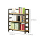 Modern Black Open Back Shelf Bookkast planken opgenomen voor thuiskantoor
