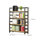 Modern Black Open Back Shelf Bookkast planken opgenomen voor thuiskantoor