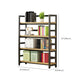 Modern Black Open Back Shelf Bookkast planken opgenomen voor thuiskantoor