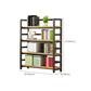 Modern Black Open Back Shelf Bookkast planken opgenomen voor thuiskantoor