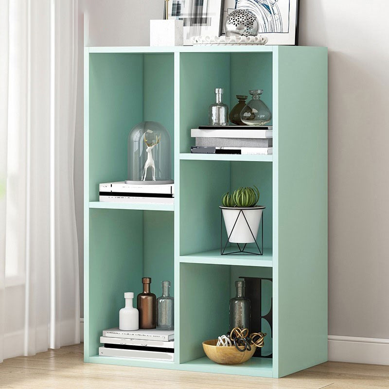 Standard Engineered Wood Bookcase Contemporary Closed Back Bookshelf 19.7"L x 9.4"W x 31.5"H Green Clearhalo 'Bookcases' 'furn' 'furn_bookcases' 'Furniture' 'Office Furniture' 7817045