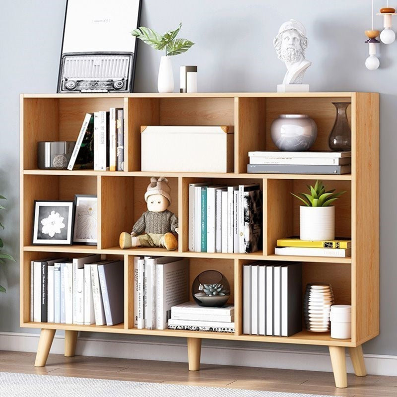 Standard Engineered Wood Bookcase Contemporary Closed Back Bookshelf Clearhalo 'Bookcases' 'furn' 'furn_bookcases' 'Furniture' 'Office Furniture' 7817046
