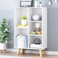 Standard Engineered Wood Bookcase Contemporary Closed Back Bookshelf 19.7"L x 9.4"W x 36.2"H White Clearhalo 'Bookcases' 'furn' 'furn_bookcases' 'Furniture' 'Office Furniture' 7817047