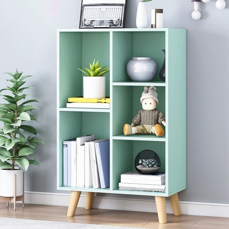 Standard Engineered Wood Bookcase Contemporary Closed Back Bookshelf 19.7"L x 9.4"W x 36.2"H Green Clearhalo 'Bookcases' 'furn' 'furn_bookcases' 'Furniture' 'Office Furniture' 7817050