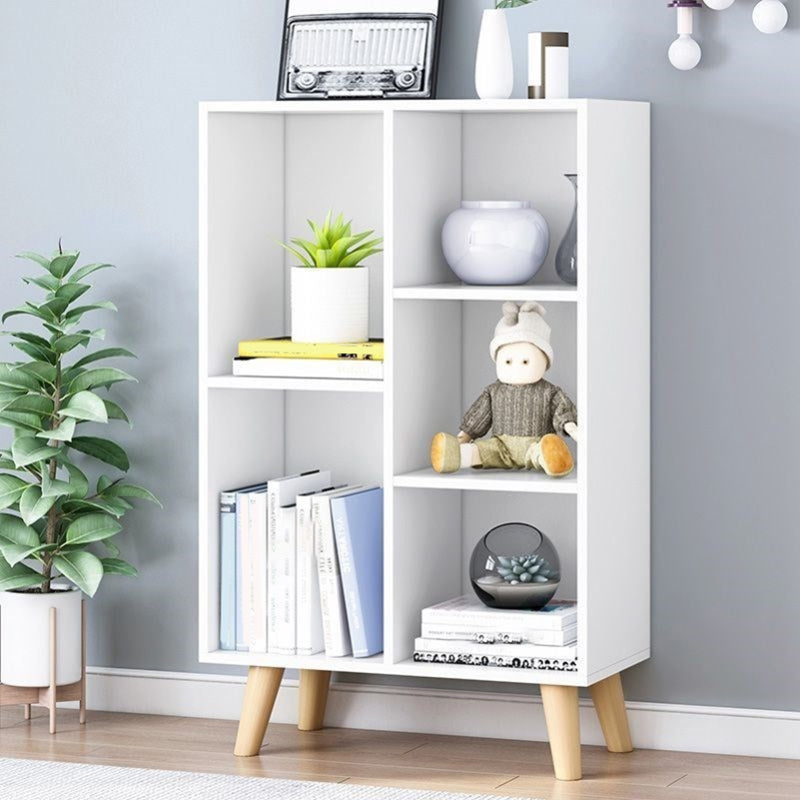 Standard Engineered Wood Bookcase Contemporary Closed Back Bookshelf Clearhalo 'Bookcases' 'furn' 'furn_bookcases' 'Furniture' 'Office Furniture' 7817051