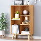 Standard Engineered Wood Bookcase Contemporary Closed Back Bookshelf 19.7"L x 9.4"W x 36.2"H Natural Clearhalo 'Bookcases' 'furn' 'furn_bookcases' 'Furniture' 'Office Furniture' 7817052