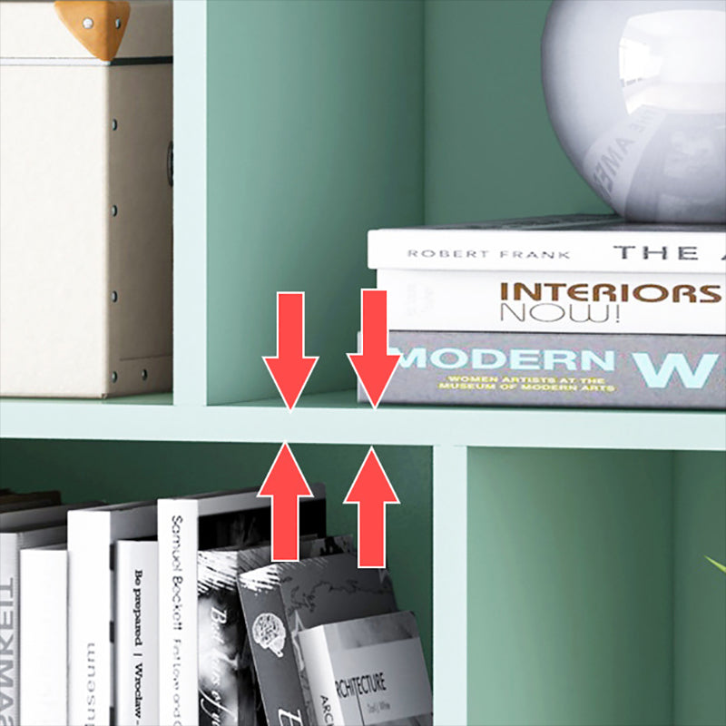 Standard Engineered Wood Bookcase Contemporary Closed Back Bookshelf Clearhalo 'Bookcases' 'furn' 'furn_bookcases' 'Furniture' 'Office Furniture' 7817054