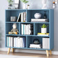 Standard Engineered Wood Bookcase Contemporary Closed Back Bookshelf 31.5"L x 9.4"W x 42.1"H Blue Clearhalo 'Bookcases' 'furn' 'furn_bookcases' 'Furniture' 'Office Furniture' 7817060