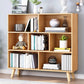 Standard Engineered Wood Bookcase Contemporary Closed Back Bookshelf 31.5"L x 9.4"W x 42.1"H Natural Clearhalo 'Bookcases' 'furn' 'furn_bookcases' 'Furniture' 'Office Furniture' 7817062