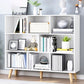 Standard Engineered Wood Bookcase Contemporary Closed Back Bookshelf 39.4"L x 9.4"W x 42.1"H White Clearhalo 'Bookcases' 'furn' 'furn_bookcases' 'Furniture' 'Office Furniture' 7817063