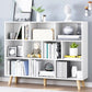 Standard Engineered Wood Bookcase Contemporary Closed Back Bookshelf 47.2"L x 9.4"W x 42.1"H White Clearhalo 'Bookcases' 'furn' 'furn_bookcases' 'Furniture' 'Office Furniture' 7817067