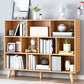 Standard Engineered Wood Bookcase Contemporary Closed Back Bookshelf 47.2"L x 9.4"W x 42.1"H Natural Clearhalo 'Bookcases' 'furn' 'furn_bookcases' 'Furniture' 'Office Furniture' 7817070