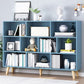 Standard Engineered Wood Bookcase Contemporary Closed Back Bookshelf 55.1"L x 9.4"W x 42.1"H Blue Clearhalo 'Bookcases' 'furn' 'furn_bookcases' 'Furniture' 'Office Furniture' 7817072