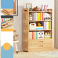 Contemporary Bookshelf Standard Wooden Closed Back Bookcase with Shelves 35.4"L x 9.8"W x 53.5"H 2 Clearhalo 'Bookcases' 'furn' 'furn_bookcases' 'Furniture' 'Office Furniture' 7817099