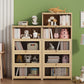 Contemporary Bookshelf Standard Wooden Closed Back Bookcase with Shelves Clearhalo 'Bookcases' 'furn' 'furn_bookcases' 'Furniture' 'Office Furniture' 7817100