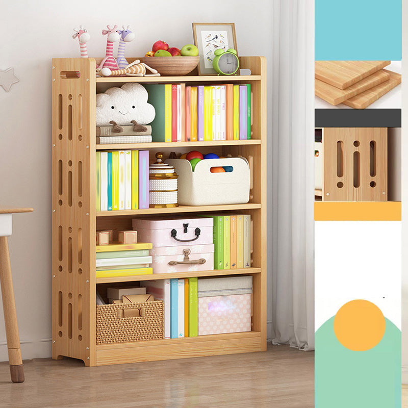 Contemporary Bookshelf Standard Wooden Closed Back Bookcase with Shelves 35.4"L x 9.8"W x 53.5"H Drawer Not Included Clearhalo 'Bookcases' 'furn' 'furn_bookcases' 'Furniture' 'Office Furniture' 7817103