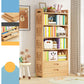 Contemporary Bookshelf Standard Wooden Closed Back Bookcase with Shelves 19.7"L x 9.8"W x 65.4"H 2 Clearhalo 'Bookcases' 'furn' 'furn_bookcases' 'Furniture' 'Office Furniture' 7817104